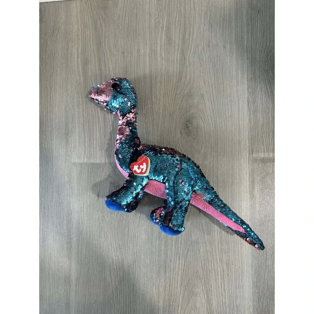 TREMOR DINOSAUR TY FLIPPABLES SEQUIN Space X‎ NASA Launch 17 in. Plush toy